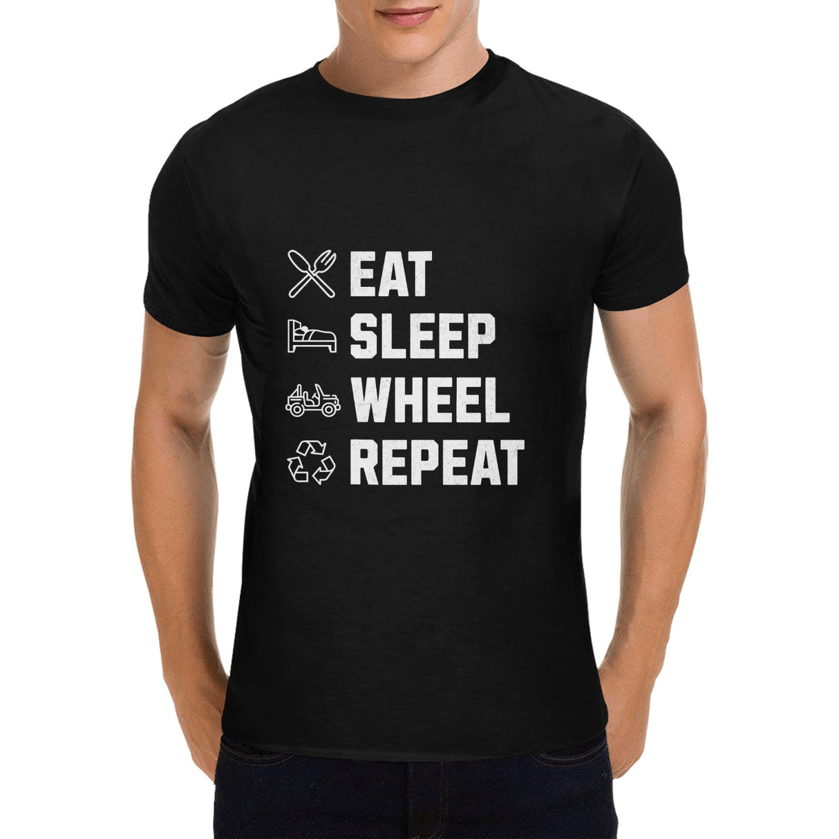 Repeat T-shirt 100% Cotton