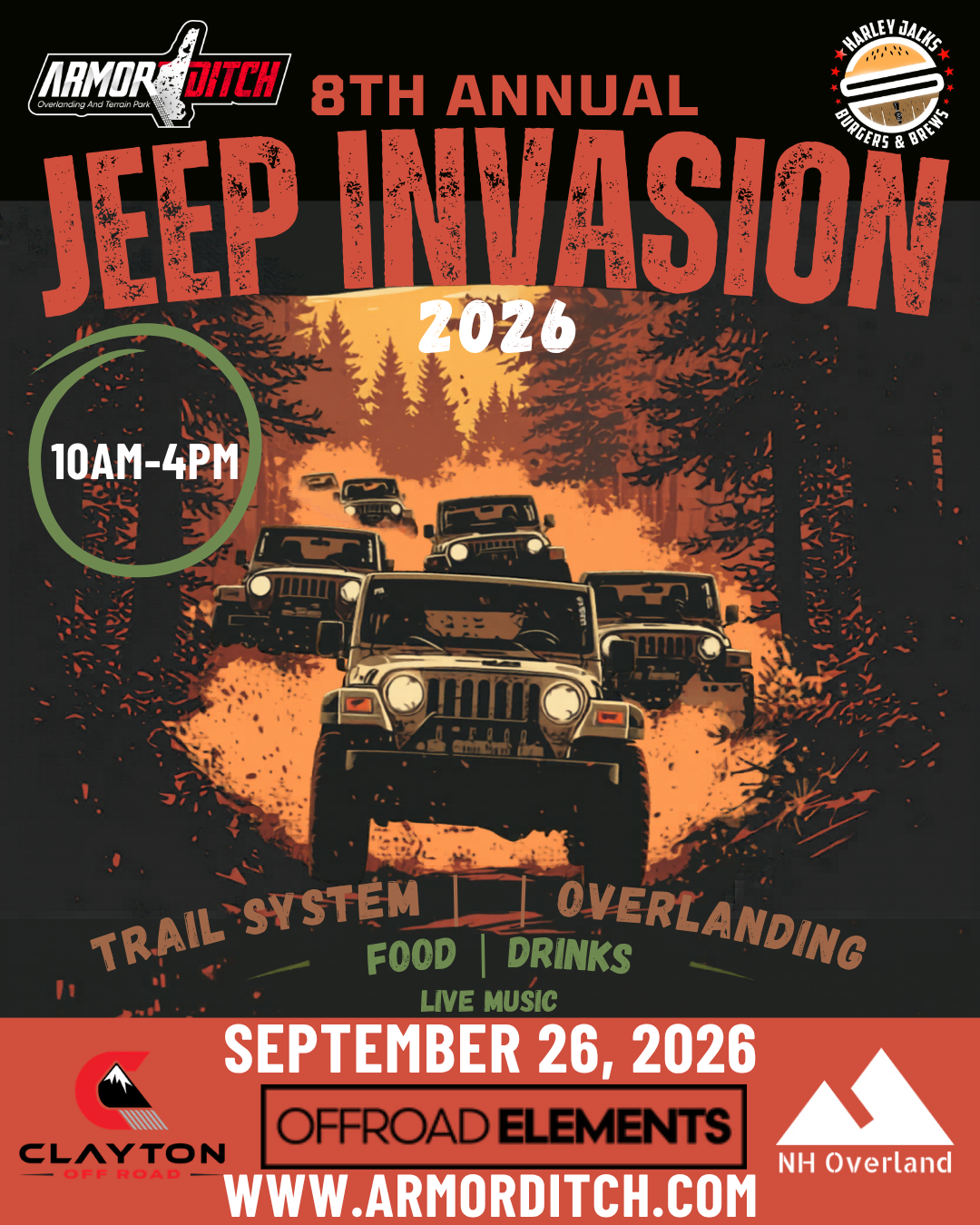 8th Annual Jeep Invasion Sept 26th 2026!