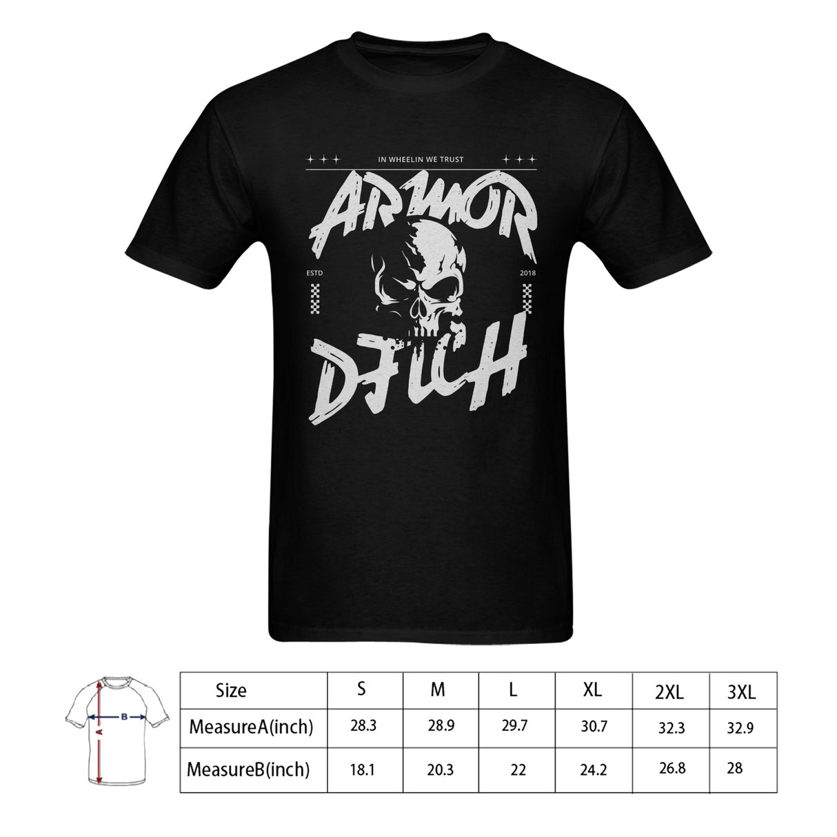 In Wheelin We Trust T-shirt 100% Cotton